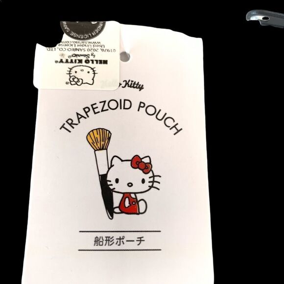 Hello Kitty Sanrio Japan Trapezoid Pouch Bag Cosmetic Case | Travel Accessories - Picture 3 of 3